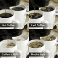 thumbnail image 6 of OVENTE Double Drip Coffee Maker. 2 Mugs Included. Coffee Machine. Auto Shut Off, Small Dual Drip Coffee Maker Machine. For Ground Coffee Only, Compact Kitchen or Office Essential, Black CMDD2MB, 6 of 9