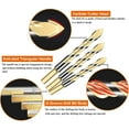 thumbnail image 3 of Juego de brocas de 7 piezas, Broca helicoidal de aleación triangular (6/6/6/6/8/10/12 mm), Porcelana, Cerámica, Azulejo, Concreto, Ladrillo, Vidrio, Espejo, Plástico, Mampostería, Juego de b JFHHH pequeña, 3 of 3