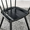 thumbnail image 3 of Side Dining Chair, Black, Wood, Modern Contemporary Farmhouse Coastal, Kitchen Room Cafe Bistro Restaurant Hospitality, 3 of 8