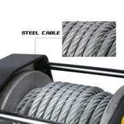 X-BULL 12V Electric Winch 3000LBS Steel Cable Towing ATV/UTV Off-Road with Mounting Bracket Wireless Remote
