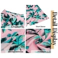 thumbnail image 5 of Hawaiian Button Down Shirts for Women Casual Short Sleeve Floral Print Blouses Summer Tops, 5 of 5