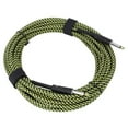 thumbnail image 1 of Cable universal eléctrico ajustable para guitarra JadeshayMX negro y verde, 1 of 5