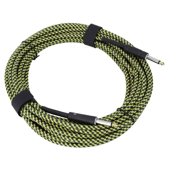 Cable universal eléctrico ajustable para guitarra JadeshayMX negro y verde