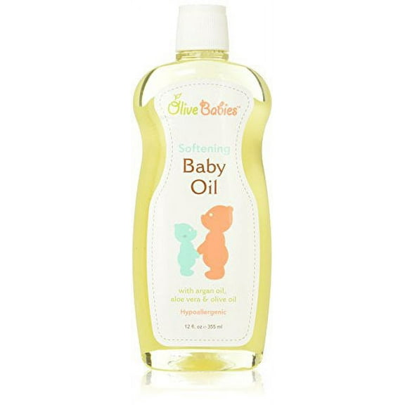 Olive Babies Softening Baby Oil, 12 fl.oz