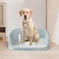 thumbnail image 1 of Inodoro para perros, orinal de entrenamiento para cachorros, bandeja para orinal, bandeja para orinal, inodoro para perros pequeños y medianos, Yinane  Inodoro con bandeja de arena, 1 of 8
