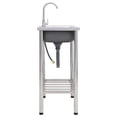 thumbnail image 5 of vidaXL Camping Sink Single Basin with Tap Stainless Steel, 5 of 41