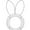 KB2, variant on Easter Bunny Wreath Metal Frame, Rabbit-Shaped Wire Wreath Form for DIY Floral Craft, Indoor & Outdoor Holiday Décor (23x43cm/9.06x16.93in),KB2,Easter Decorations