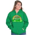 thumbnail image 3 of XOMG POP Saint Paddy Pot of Gold Zip Hoodie Sweatshirt Women Brisco Brands 2X, 3 of 5