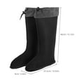 thumbnail image 2 of HEANUJJ 1Pair Plush Thermal Insulated Boot Liners Black Warm Liner Socks for Mens Winter Rain Shoes, 2 of 8