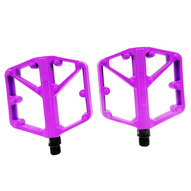 S SERENABLE Bike Pedals Anti Slip Cycling Pedals for Repair Components Riding Essentials Violet