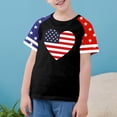 thumbnail image 2 of GERsome American Flag Patriotic T-Shirts for Boys Girls 4th of July Graphic Tee Unisex Kids Short Sleeve Crewneck Tops, 13-14 Years, 2 of 4