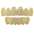 thumbnail image 1 of Soidarity Conjunto de parrilla de de hip hop Parrillas dentales Colmillos de Decoración de de hip hop Cubierta de para cuidado de los oídos Oro Soidarity CE003139-01, 1 of 8