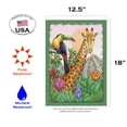 thumbnail image 2 of Toland Home Garden A Giraffe Toucan Share Giraffe Flag Double Sided 12x18 Inch, 2 of 5
