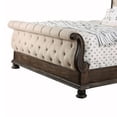 thumbnail image 7 of Benjara Eastern King Bed with Sleigh Headboard and Footboard- Brown and Beige, 7 of 7