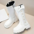 thumbnail image 5 of BOBOGOJP Girls Knee High Fashion Riding Boots Youth/Toddler(Big Kids/Little Kids/Toddler) White for Size 3.5, 5 of 6