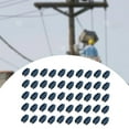 thumbnail image 1 of Aislador de valla eléctrica, extremos de poste, ajuste de fechas, resistente a la intemperie, fácil de instalar, accesorios prácticos de cercado, 50x Negro, 1 of 8