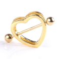 thumbnail image 4 of Two-layer Nipple Piercing Barbell Heart Nipple Rings For Rhinestone Nipple Stud Best, 4 of 5