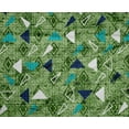 thumbnail image 4 of oneOone Polyester Lycra Vert Texture & Triangle Géométrique Robe Tissu Tissu Imprimé par la Cour 56 Pouces de Large, 4 of 4