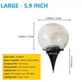 thumbnail image 5 of Solar Crack Ball Garden Lights Decorative Ground Lights Lawn Night Light for Lawn Yard Garden Outdoor, 5 of 6