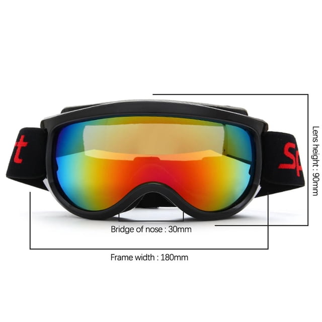 Esquí Anti-Vaho Protección Uv Gafas Esféricas Grandes Snowboard Gafas De Nieve A Prueba De Arena Para Mujeres Hombres Sweethay OD009134-00