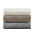 thumbnail image 2 of Madison Park Polyester Solid Premium Faux Fur Throw in Ivory Finish MP50-8015, 2 of 5