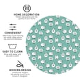 thumbnail image 4 of Pofeuu Cute Sheeps Print Leather Coasters Set of 6, Round Cups Mugs Mat Pad for Home Kitchen Heat Resistant Drink Coasters,Round Shape, 4 of 7
