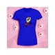 thumbnail image 2 of Playera Blusa De Puño Levantado Con Un Pañuelo Dia De La Mujer Color Azul Talla Grande Marca Emil SaEs, 2 of 4