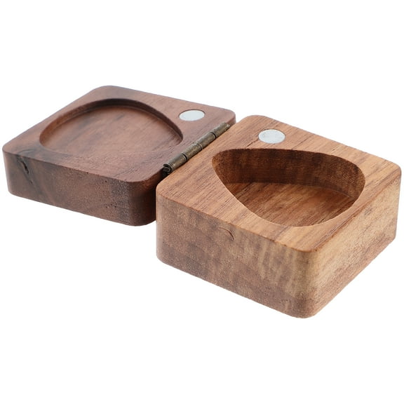 MERRYHAPY Wooden Guitar Pick Storage Box Rectangular Case for Guitar and Ukulele Players and Portable