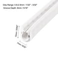 thumbnail image 2 of Unique Bargains Edge Trim U Seal White PVC Plastic U Channel Edge Protector Fits 1/32'' - 3/32'' Edge 10 Feet Long, 2 of 3