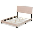 thumbnail image 4 of Baxton Studio Tamira Contemporary/Modern Velvet Tufted Panel Bed, Full, Light Pink/Black, 4 of 9