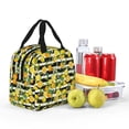 thumbnail image 4 of Yiaed Orange and Lemon Print Insulated Lunch Bag Reusable Cute Tote Lunch Box, Leakproof Cooler Lunch Bags for Work Office Travel School Picnic, 4 of 5