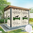 thumbnail image 6 of Outdoor Curtains for Patio Waterproof, Green Black Buffalo Checkered Outdoor Privacy Panels Grommet, Bones Cute Dogs Pets Blackout Outside Curtains for Porch/Cabana/Pergola/Gazebo 54"x108", 1 Panel, 6 of 8
