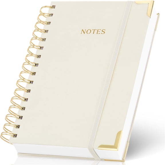 Aesthetic Thick Spiral Notebook Journal For Women in A5 Format -Hardcover College Ruled Note Book With 220 Pages - Perfect For Writing And Staying Organized