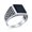 Black-Onyx, variant on Bling Jewelry Mens Retro Classic Mens Silver Ring with Black Onyx Gemstone Rectangle Signet Design