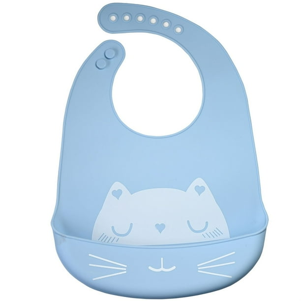 Babero de Silicona para niños pequeños BuyWeekMX Babero de alimentación para bebés
