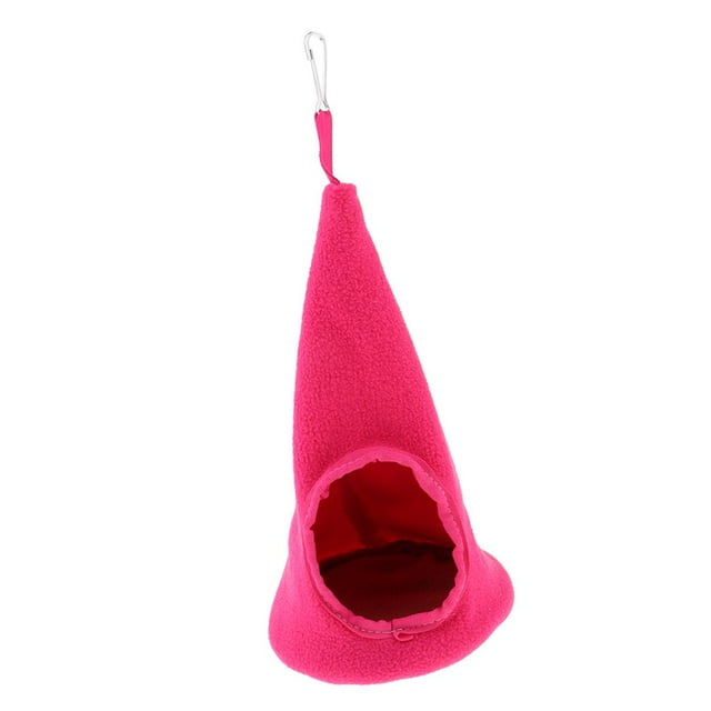 Único pequeño mascota hámster Santa forma de hamaca colgante nido cama juguete Rosado Zulema Hamaca para animales pequeños