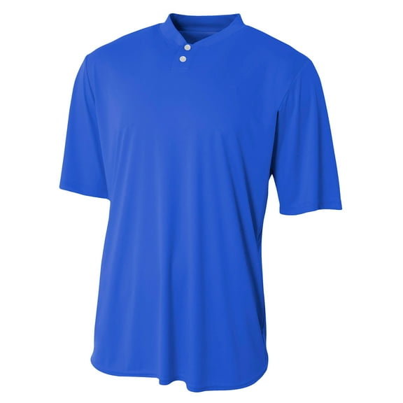 JustBlanks Mens Performance Relaxed Fit Lightweight 2 Button Athletic Short Sleeve