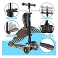 thumbnail image 3 of Scooter de 3 Ruedas Hurtle para Niños y Niñas 1 Año en Adelante, Patin del Diablo, Luces LED en las Ruedas, Manillar Ajustable y Asiento Plegable, Modo Sentado o de Pie con Freno, Arbol, 3 of 7