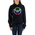 thumbnail image 4 of Wonder Woman Classic Superhero Black Fleece Women's Hoodie-Medium, 4 of 5