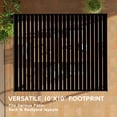thumbnail image 5 of Abba Patio 10'x 10' Outdoor Pergola, 80S Steel Frame w/ Adjustable Louvers Roof for Garden, Patio, Backyard, Charcoal, 5 of 11