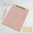 thumbnail image 3 of Plastic Acrylic Glitter Clipboard, 8.5x11" Stardard Letter A4 Size Clipboards for Classroom, Taecher, Women.Cute Confetti Clip Board, Office Supplies, School Supplies., 3 of 7