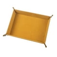 thumbnail image 3 of LOVIVER Foldable Dice Tray Set PU Leather Dice Rolling Holder Flannel Reinforced Bottom Flannel Yellow, 3 of 8