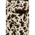 thumbnail image 4 of Rock & Roll Denim Women's And Cow Print High Rise Button Bargain Bell Flare Brown 28W x 32L, 4 of 4