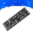 thumbnail image 3 of Adaptador de tarjeta Riser M.2 SSD a SATA Ehuebsd, Compatibilidad almacenamiento dual, 3 of 9
