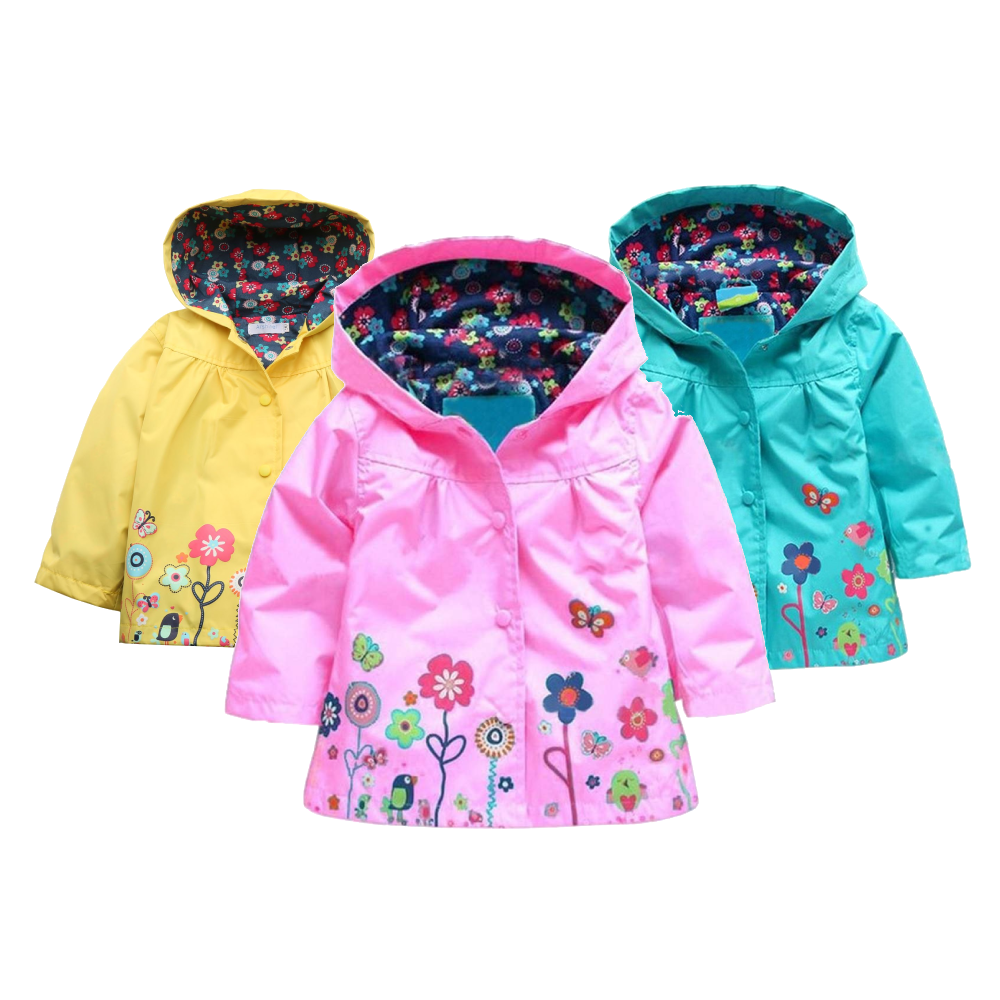 Arshiner Girls and Kids Waterproof Rain Jacket Toddler Lightweight