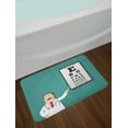 thumbnail image 2 of Eye Chart Bath Mat, Presentation of an Optician Doctor Pointing to a Snellen Post, Plush Bathroom Decor Mat with Non Slip Backing, 29.5" X 17.5", Dark Seafoam Multicolor, by Ambesonne, 2 of 2