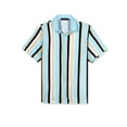 thumbnail image 5 of Lars Amadeus Men's Summer Striped Short Sleeves Beach Hawaiian Shirt, 5 of 6