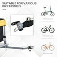 thumbnail image 5 of Aosom Bicycle Cargo Trailer, Two-Wheel Bike Luggage Wagon Bicycle Trailer with Removable Cover, Yellow, 5 of 9