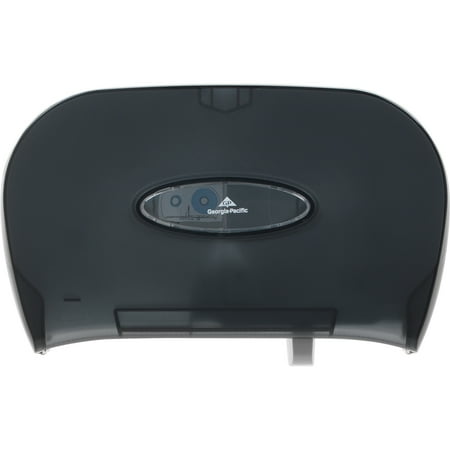 Acrylic Tissue Dispenser - Georgia-Pacific, GPC59206, Double Roll Bath Tissue Dispenser, 1 Each, Black
