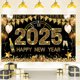 thumbnail image 1 of Fondo de Año Nuevo 2025 para celebraciones impresionantes 20245Fondo de bienvenida para fotomatones, fiestas y más, 1 of 5